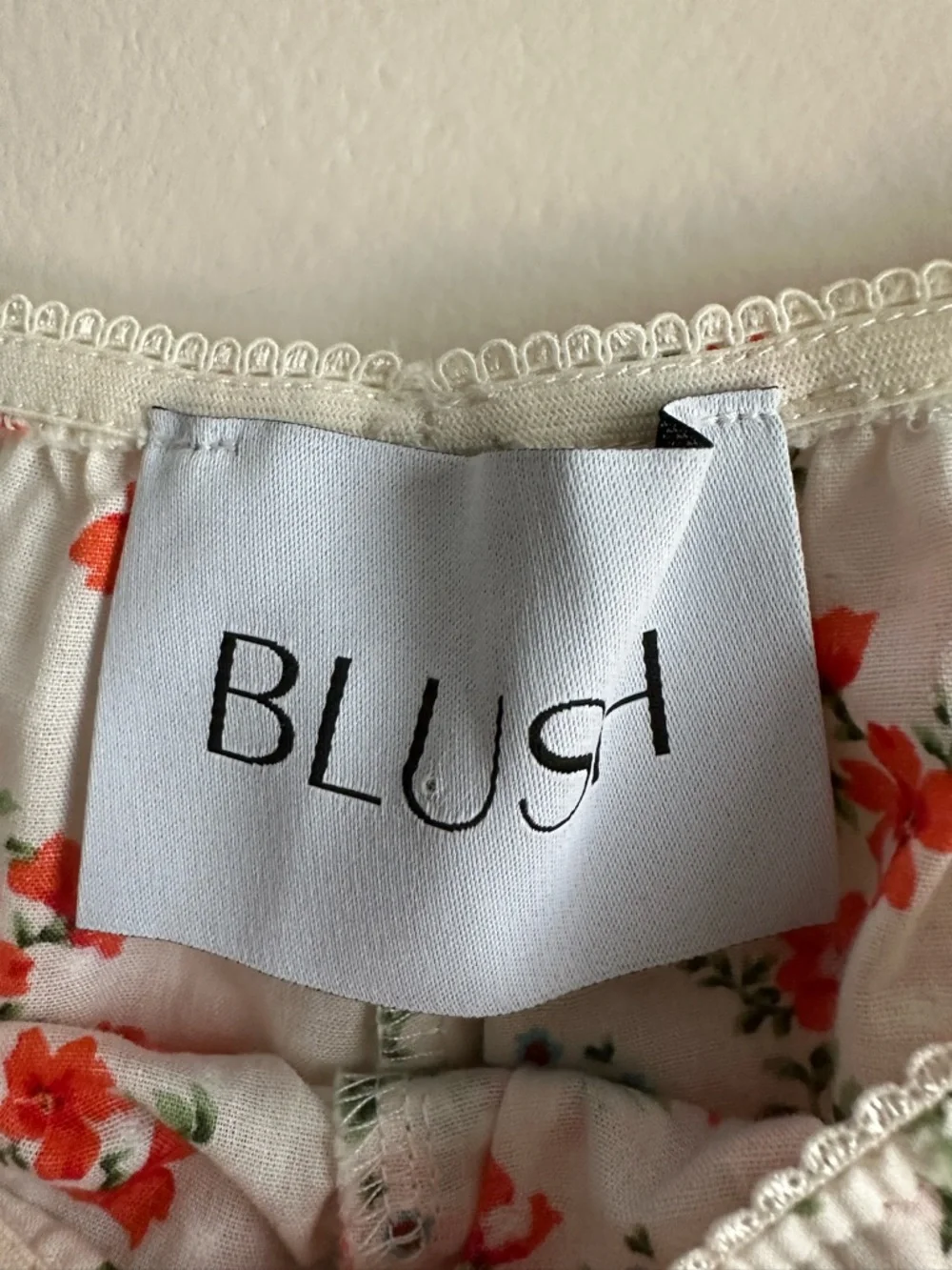 Blush • Ditsy Floral‎ Lace Trim Pajama Shorts